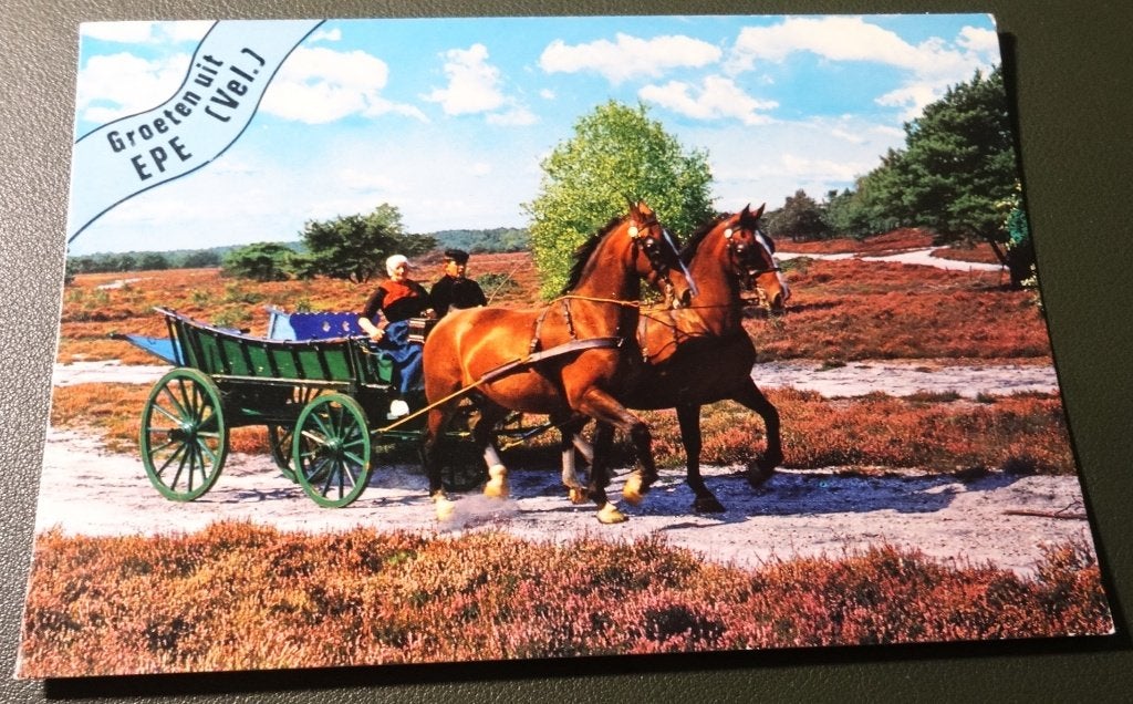 Paarden - Epe - Boerenkar - KHo01, Verzenden, 1980 tot heden, Gelopen, Paard