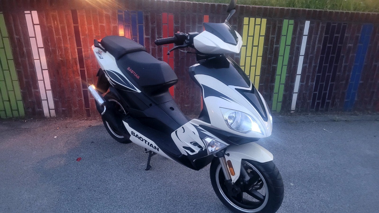 Baotian Scooter - Wit/Zwart - Goede Staat, Ophalen of Verzenden, Gebruikt, Overige merken