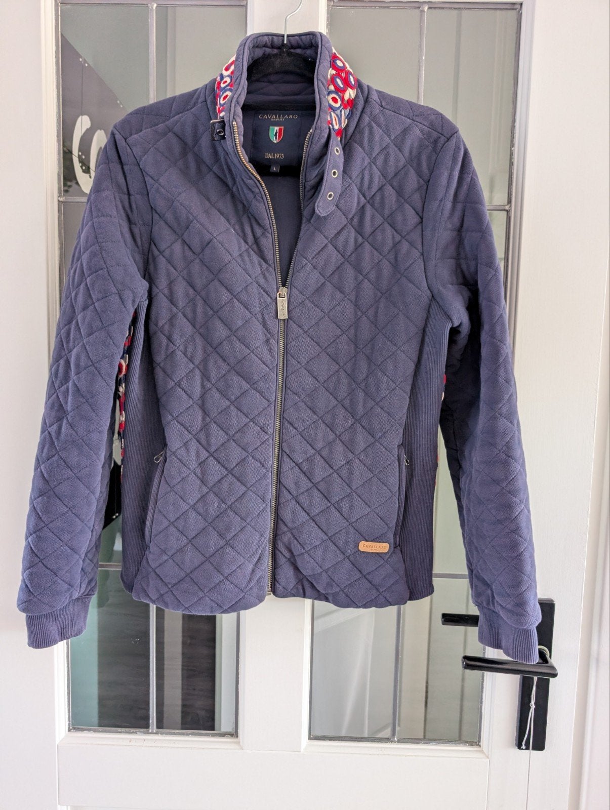 Cavallaro Napoli Gewatteerd Jasje Maat L, Blauw, Ophalen of Verzenden, Zo goed als nieuw, Cavallaro Napoli