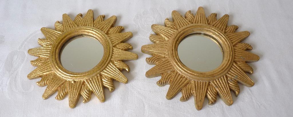 zonnespiegel, Huis en Inrichting, Minder dan 50 cm, Gebruikt, Rond, Ophalen of Verzenden