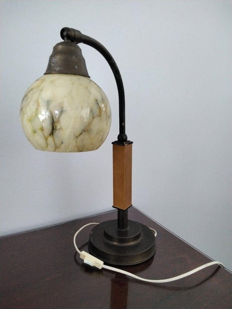 Bureaulamp, Ophalen, Zo goed als nieuw, Glas, Minder dan 50 cm