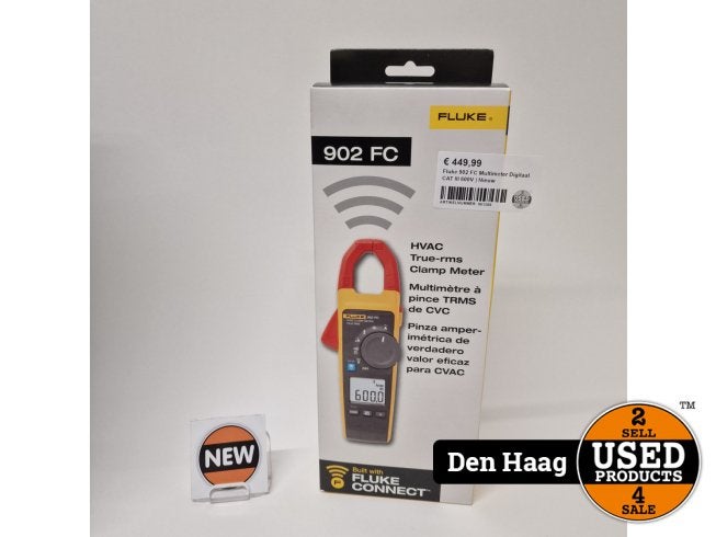 Fluke 902 FC Multimeter Digitaal CAT III 600V | Nieuw, Fluke, Nieuw, https://www.fluke.com/nl-nl/ondersteuning/contact, 6920 Seaway Blvd, Everett, WA 98203, Verenigde Staten