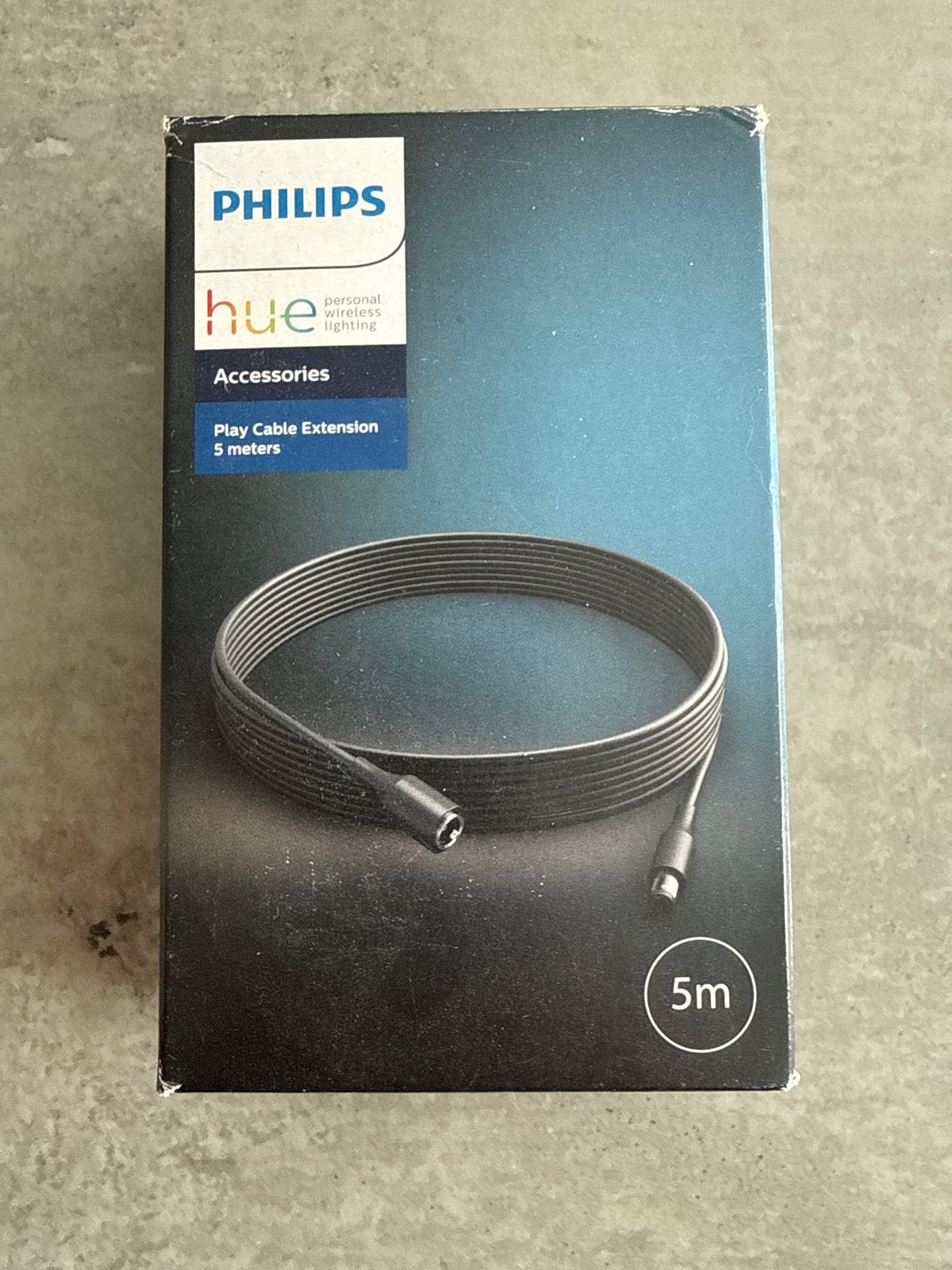 Philips Hue Play Verlengingskabel 5 meter, Zwart, Smart home compatibel, Nieuw, Ophalen of Verzenden