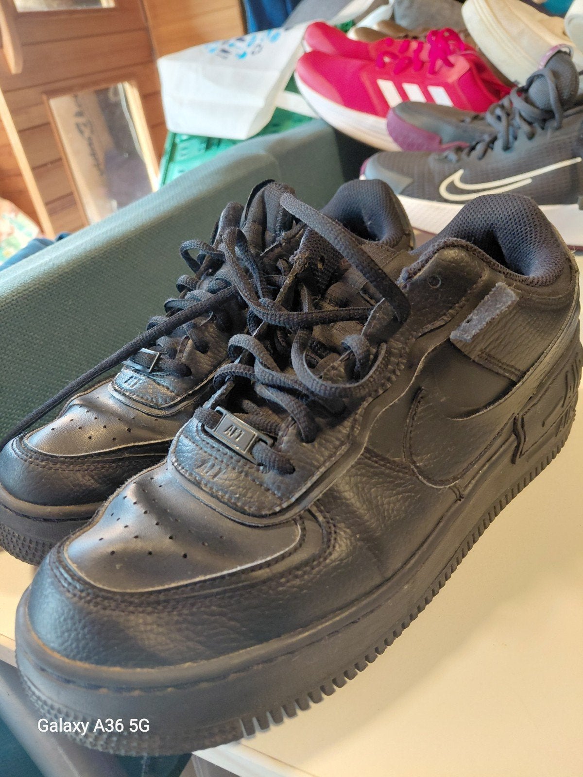 nike air force 1 tripple black maat 41, Kleding | Heren, Zwart, Ophalen of Verzenden, Zo goed als nieuw, Nike air force