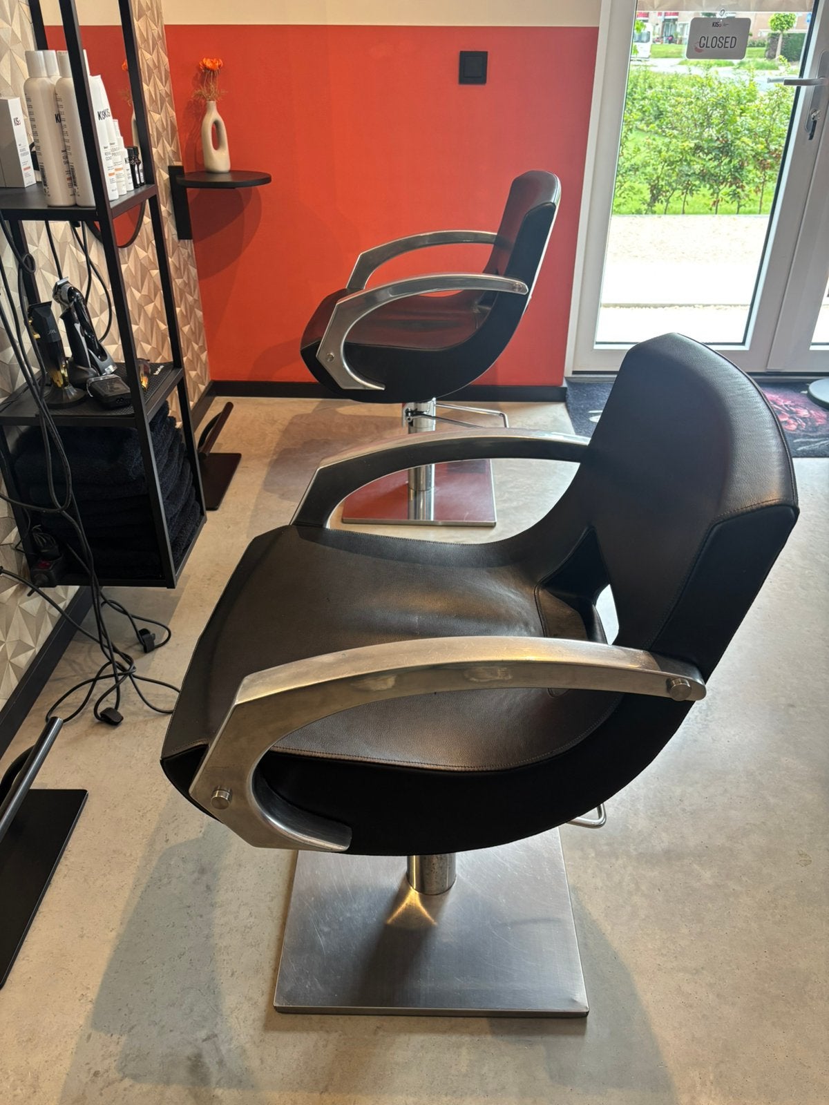 Kappersstoelen met pompfunctie, Ophalen, Gebruikt