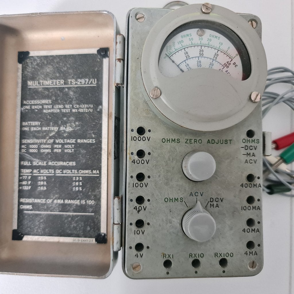 Militaire vintage multimeter, Ophalen, Gebruikt, Multimeter