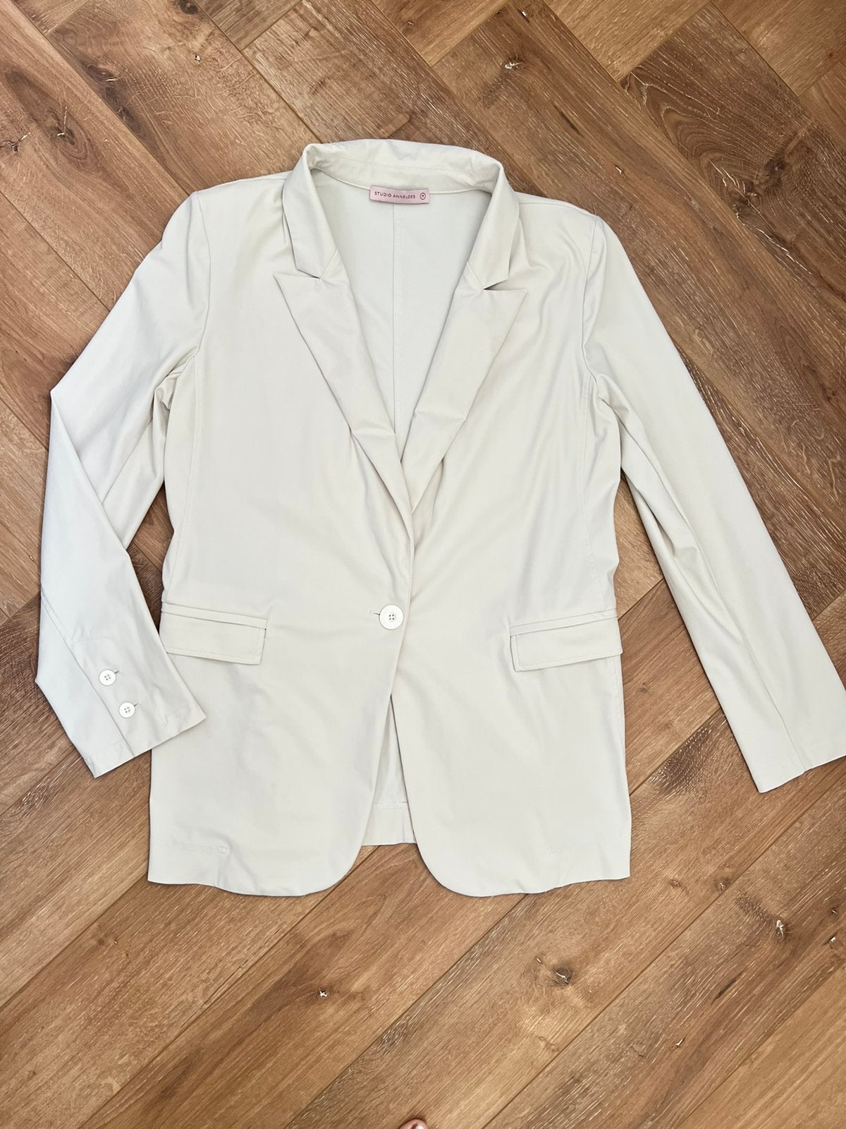 Studio anneloes fran blazer M kit travelstof, Maat 38/40 (M), Overige kleuren, Verzenden, Zo goed als nieuw
