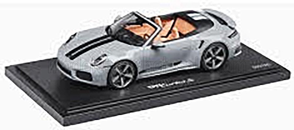 Spark 1:18 Porsche 992-2 Turbo S Cabriolet Light Grey, Ophalen of Verzenden, Nieuw, Auto, Overige merken