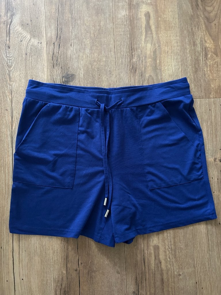 Kobalt blauw broekje mt M z.g.a.n., Maat 38/40 (M), Kort, Blauw, Ophalen of Verzenden