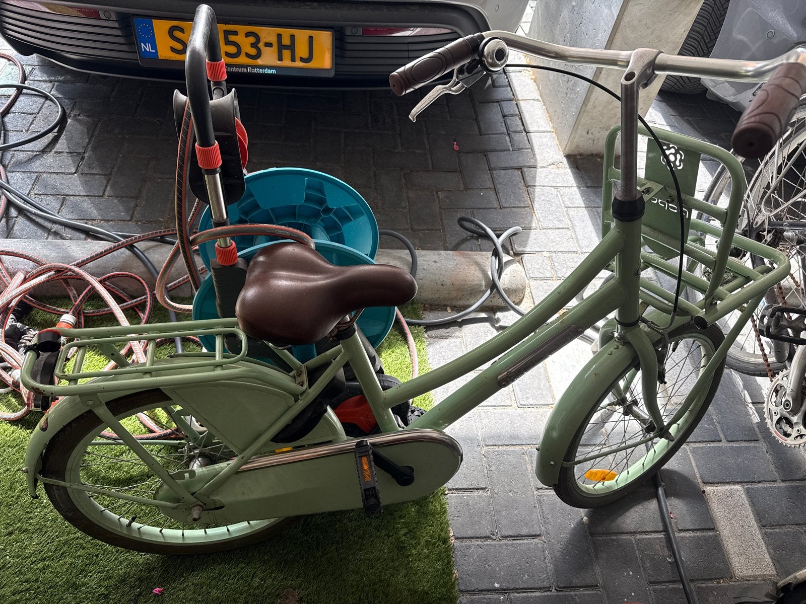 kinderfiets met voordrager, Fietsen en Brommers, Fietsen | Kinderfietsjes, Gebruikt, Ophalen