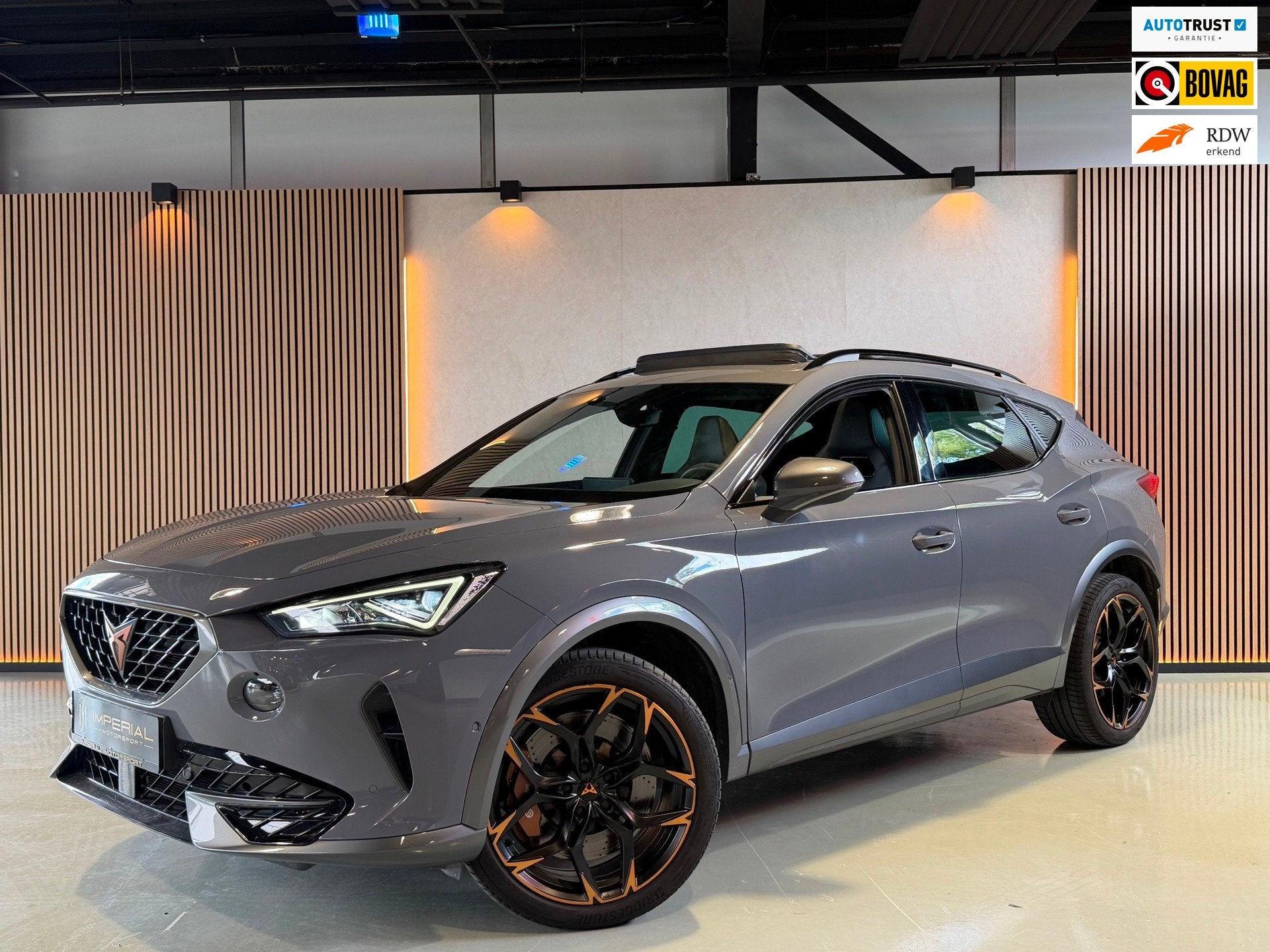 CUPRA Formentor 2.0 TSI 4DRIVE Pano|Beats|Brembo|Trekhaak|Me, Auto's, Cupra, Automaat, Zwart, 4 cilinders, Leder en Stof