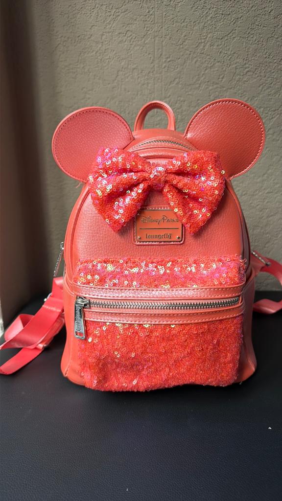 Loungefly koraal disney tas., Ophalen of Verzenden, Nieuw, Rood, Rugtas