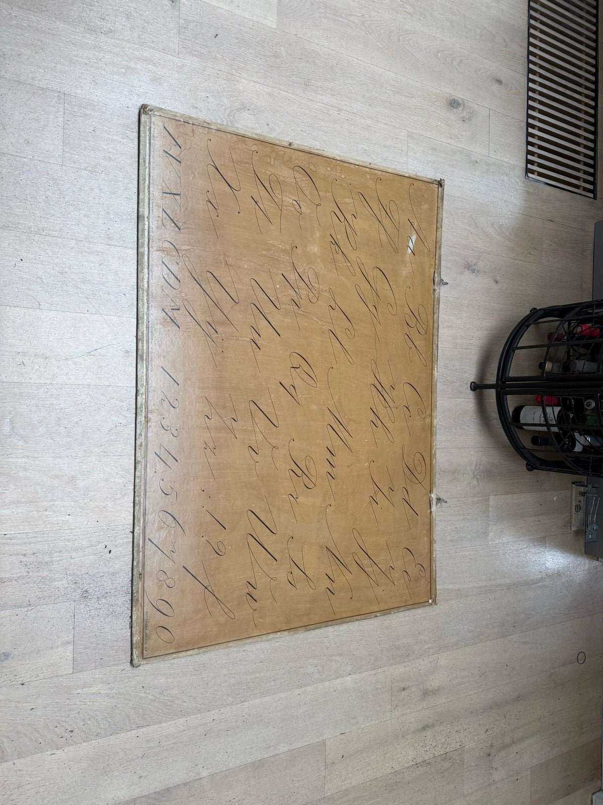 Vintage Schrijfplank Alfabet en Cijfers - Rotterdam, Antiek en Kunst, Ophalen of Verzenden, Overige thema's