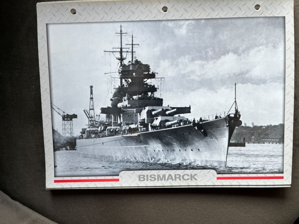 50 foto scheepskaarten: Bismarck, Hood, Jules Verne, Ophalen of Verzenden, Zo goed als nieuw, Motorboot of Zeilboot, Kaart, Foto of Prent