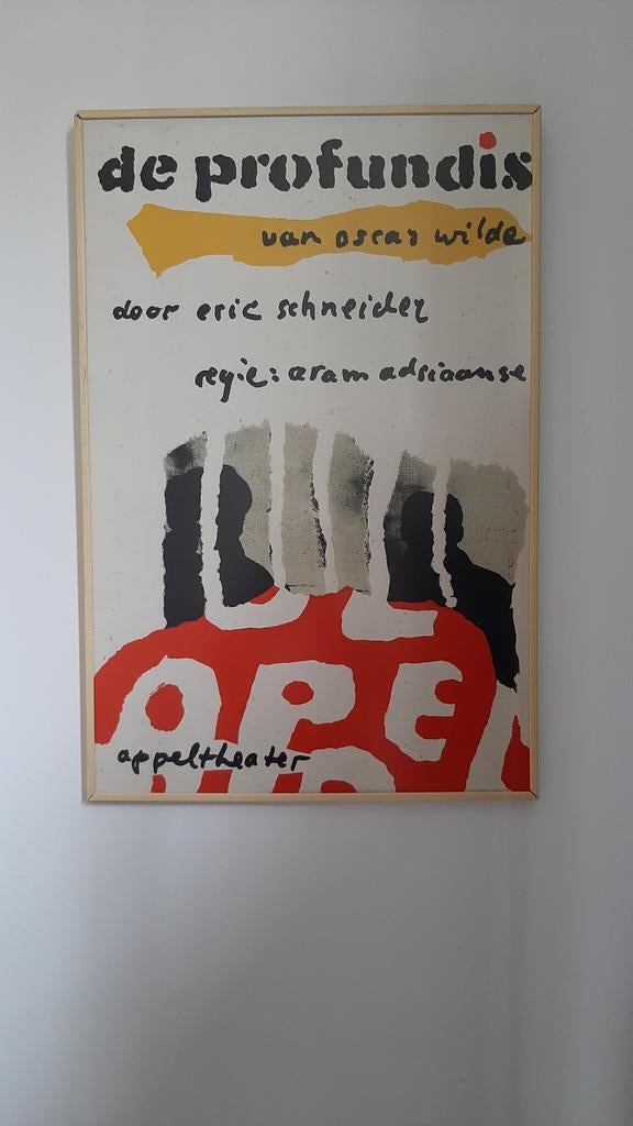 Affiche De Appel theatergroep, Ophalen, Zo goed als nieuw, A1 t/m A3