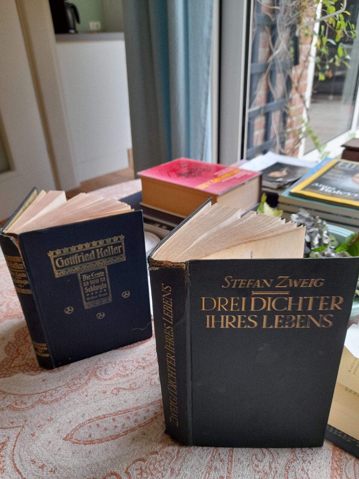TWEE Duitse boeken jr. 1917 ;  o.a. STEFAN ZWEIG, Ophalen of Verzenden