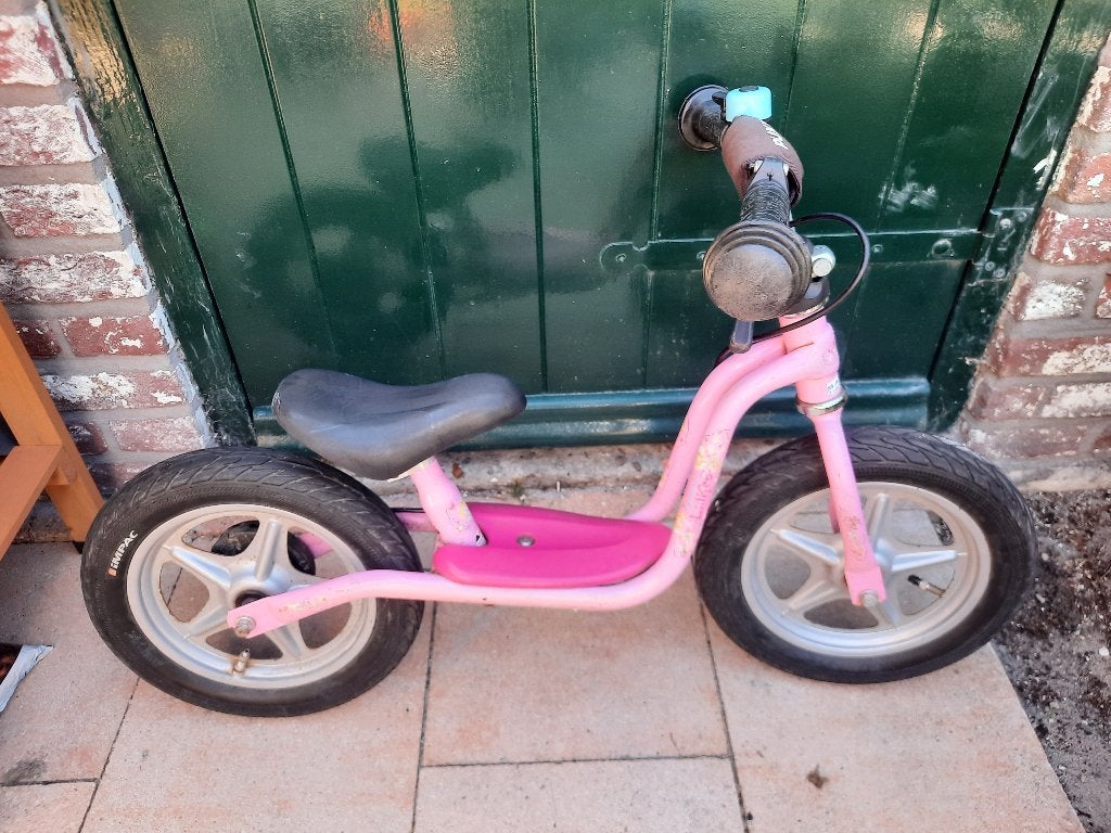 Puky roze loopfiets Lillifee 12 inch, Ophalen, Gebruikt, Loopfiets