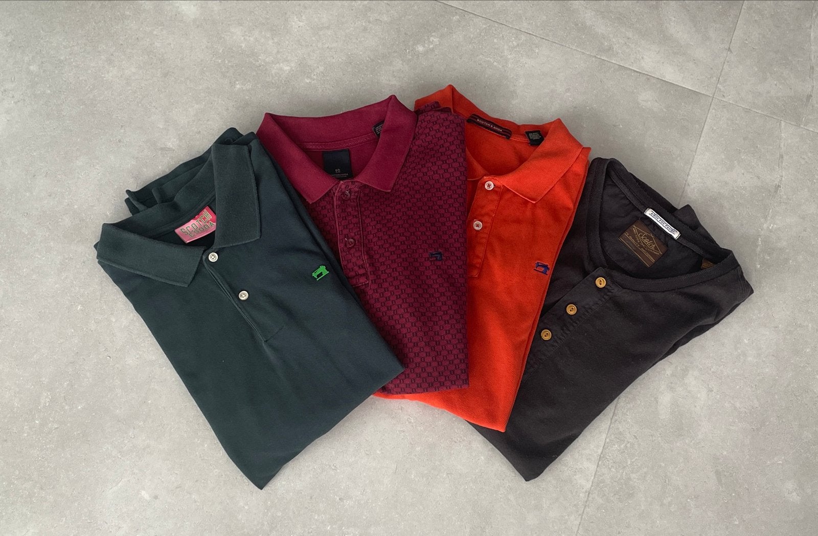 Mooie Scotch & Soda: 3 polo's en 1 T-shirt  Maat S, Ophalen of Verzenden, Zo goed als nieuw, Maat 46 (S) of kleiner, Overige kleuren