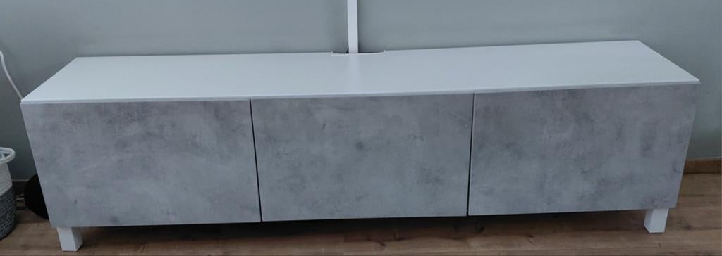 TV meubel Ikea - Besta, Ophalen, 150 tot 200 cm, Zo goed als nieuw, Minder dan 100 cm