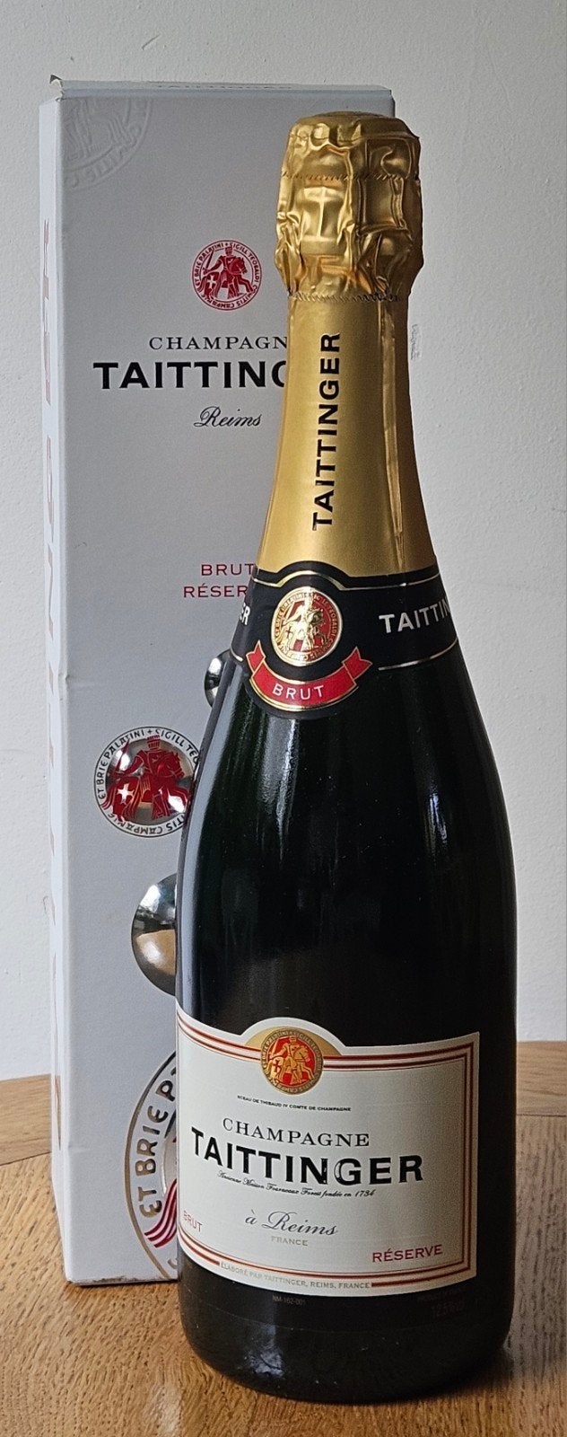 Champagne Taittinger Brut Réserve in geschenkdoos, Ophalen, Nieuw, Frankrijk, Champagne