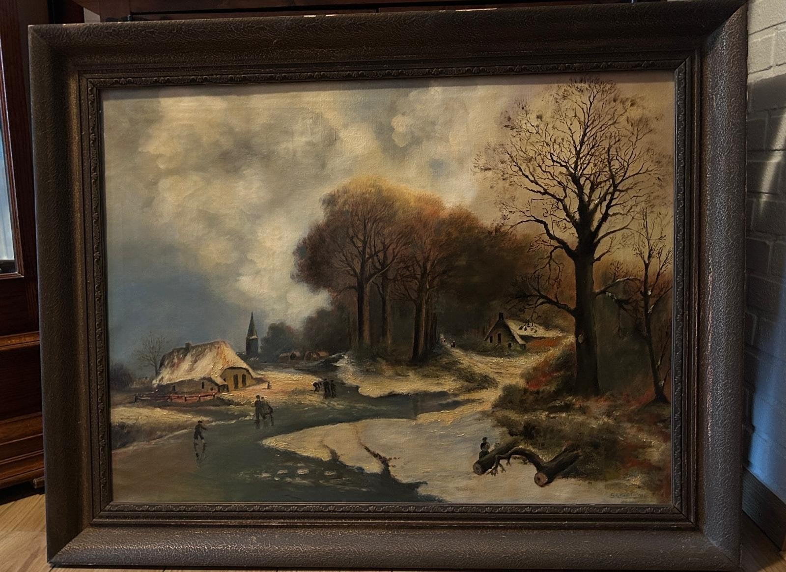 schilderij op doek, Ophalen