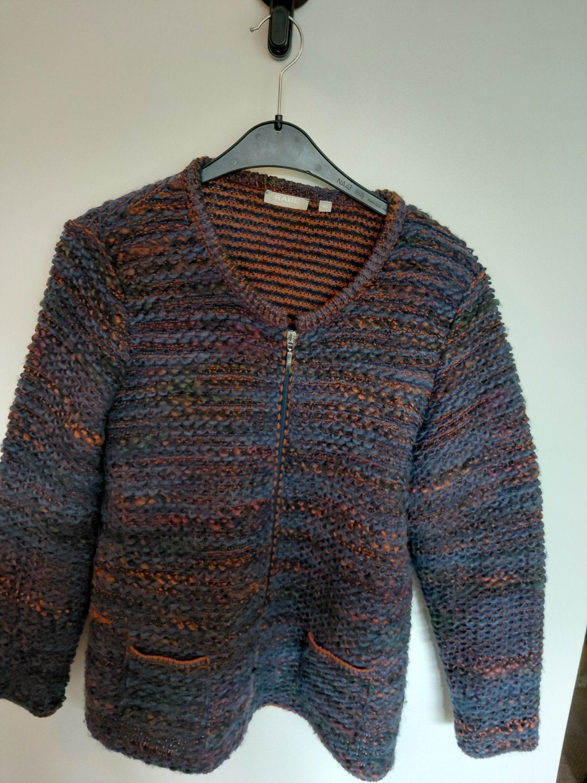 prachtig wollen Rabe vest met rits maat 40, Verzenden, Zo goed als nieuw, Maat 38/40 (M), Blauw