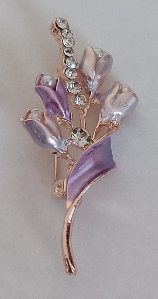 Tulpen broche, Overige materialen, 4 tot 7 cm, Overige kleuren, Nieuw