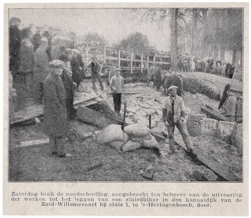 Knipsel 1928 - 's-Hertogenbosch Kanaaldijk Zuid-Willemsvaart, Ophalen of Verzenden, 1920 tot 1940, Noord-Brabant