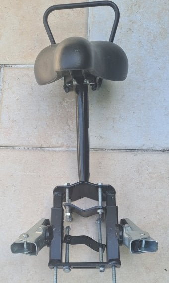 fietsstoeltje op stang, Ophalen, Gebruikt, Voetsteuntjes