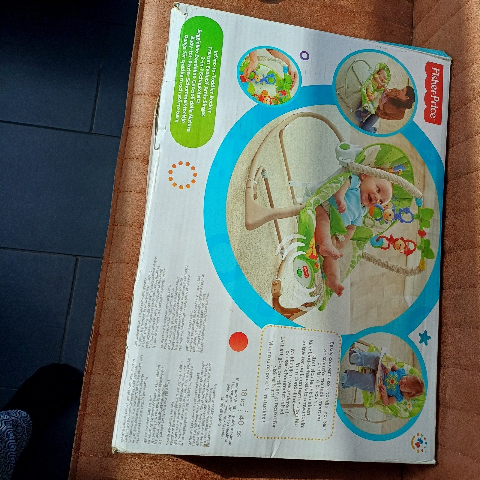 Fisher-Price Infant-to-Toddler Rocker - Babywieg en Stoel, Ophalen of Verzenden, Zo goed als nieuw