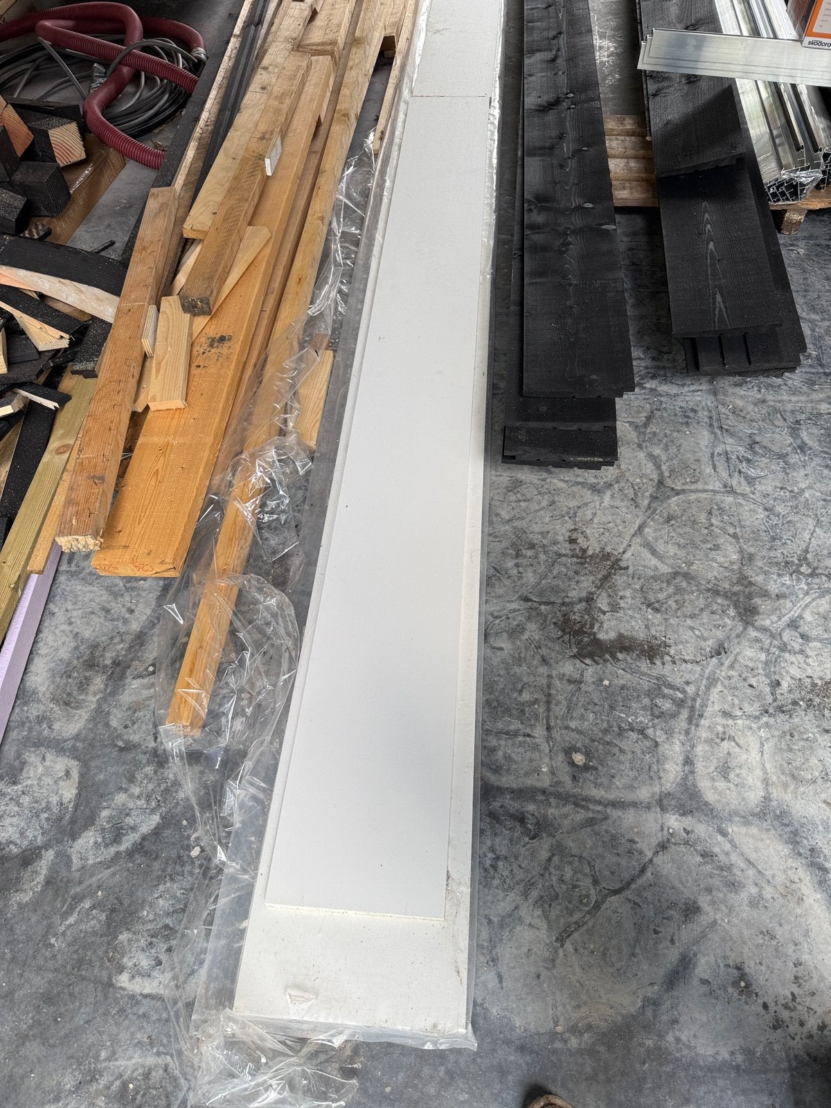 Unipanel boeidelen 5800mm bij 285mm en 235mm, Ophalen, Zo goed als nieuw, Overige materialen, Plinten