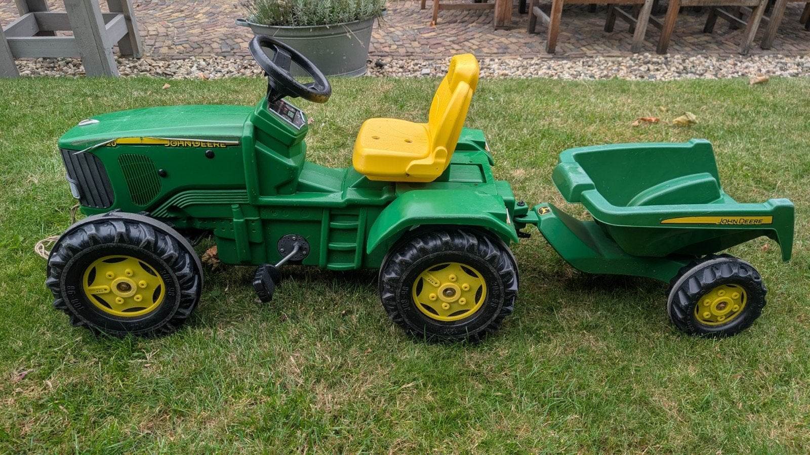 Trap trekker John Deere met aanhangwagen, Ophalen of Verzenden, Gebruikt, Trapvoertuig