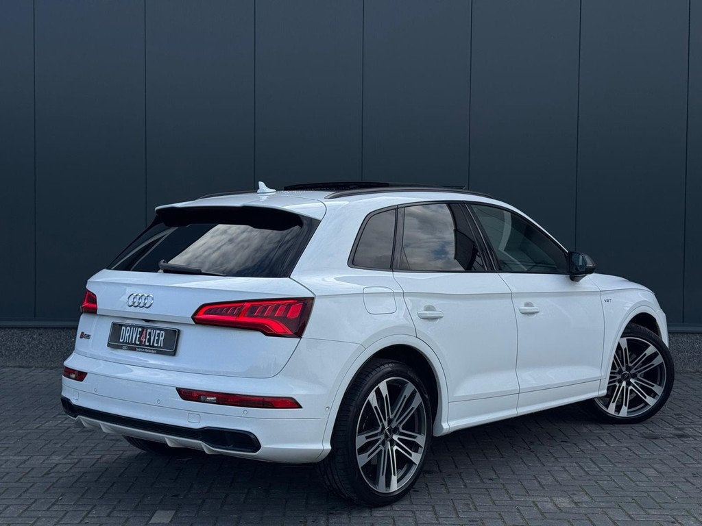 Audi SQ5 3.0 TFSI Q5 quattro Pro Line Plus FULL PANO | LEDER, Auto's, Audi, Gebruikt, 2995 cc, Wit, Leder