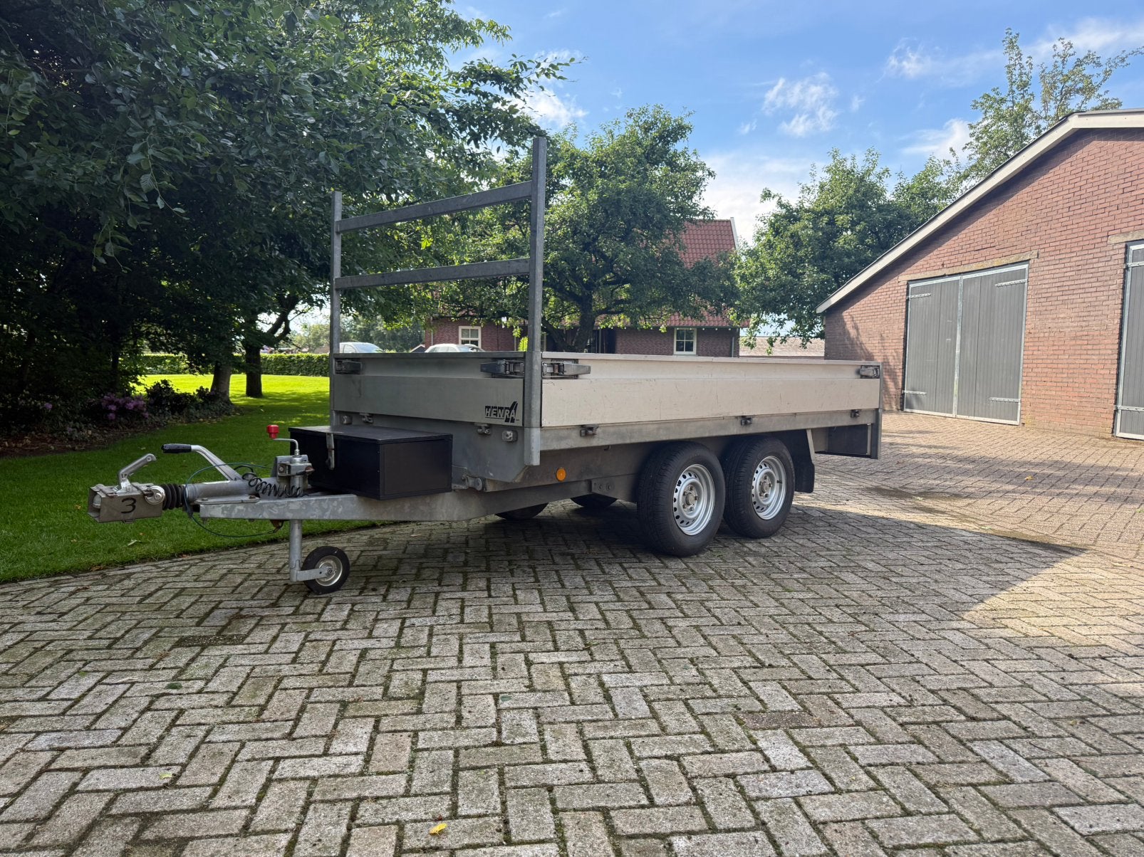HENRA PL20 A plateauwagen/ aanhanger/ aanhangwagen 1600kg!, Ophalen, Zo goed als nieuw