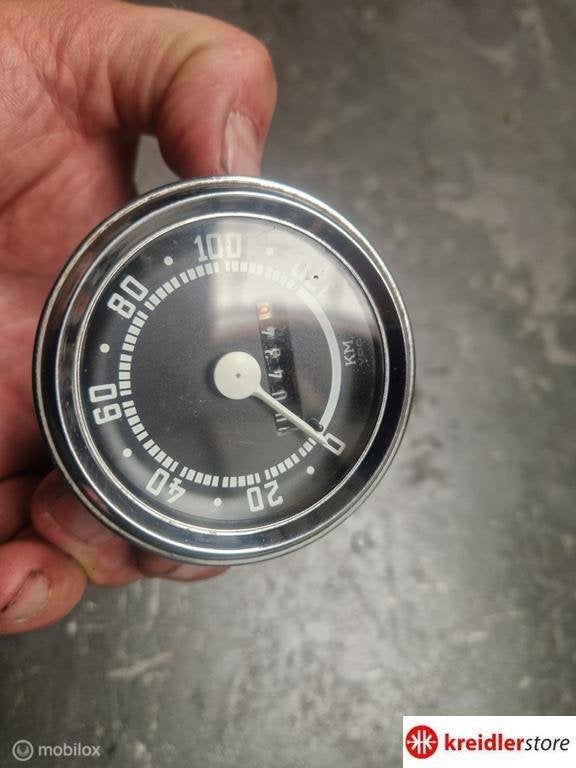 Kreidler VDO km teller voor druppelkoplamp met 434 km, Fietsen en Brommers, Brommeronderdelen | Kreidler, Gebruikt, Kreidler, Ophalen of Verzenden