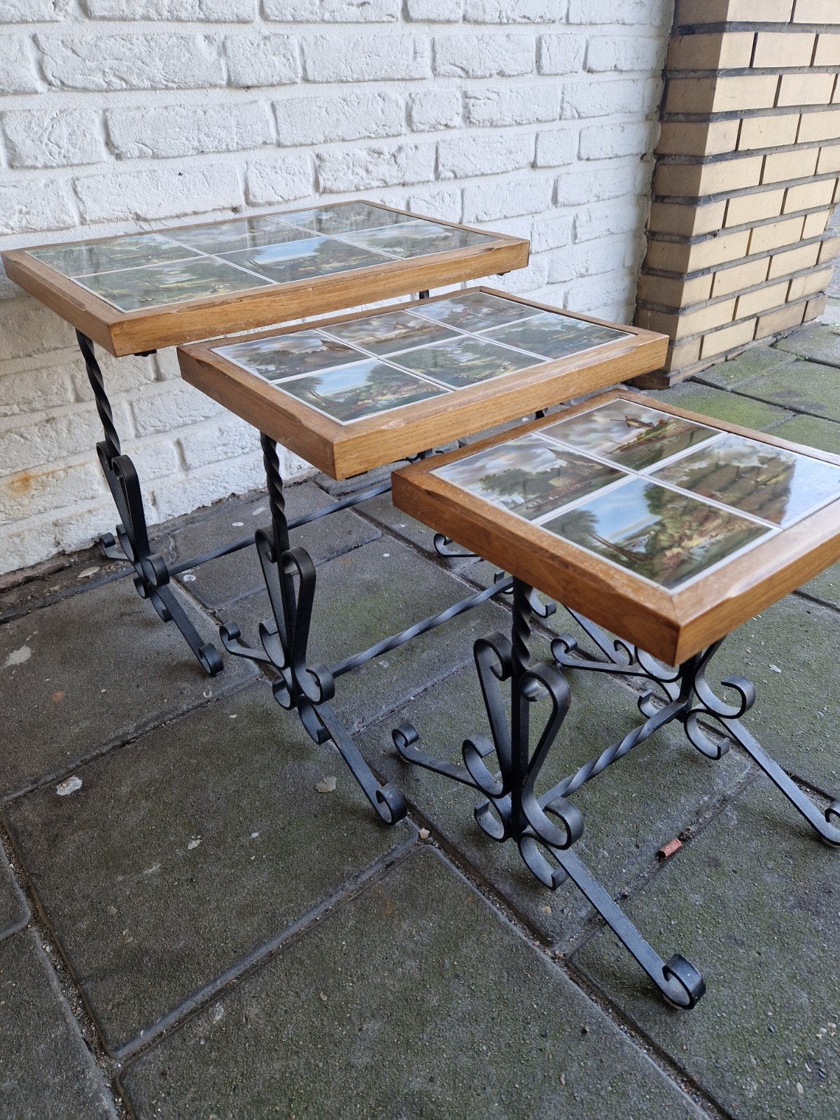 Tegeltableau tafel set, Huis en Inrichting, Ophalen