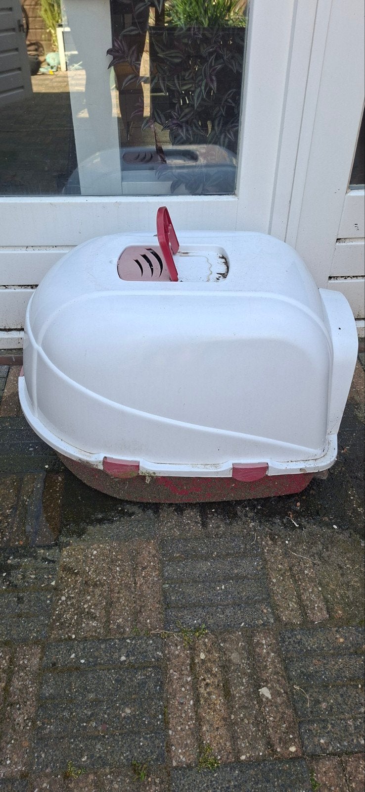 Grote kattenbak (gesloten), Ophalen, Gebruikt, Gesloten