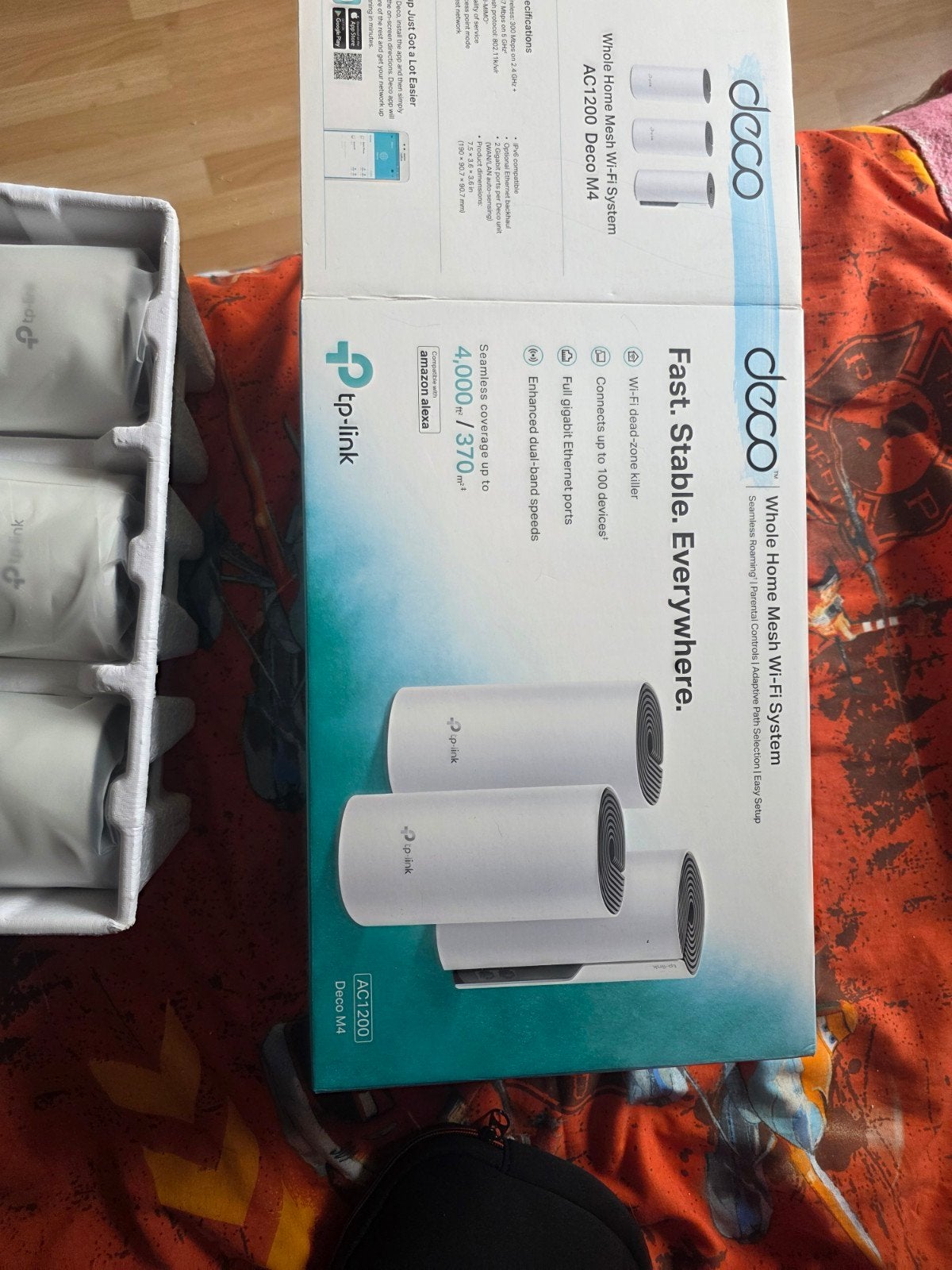 TP-Link Deco M4 AC1200 Whole Home Mesh Wi-Fi Systeem, Computers en Software, Routers en Modems, Ophalen of Verzenden, Nieuw, Router