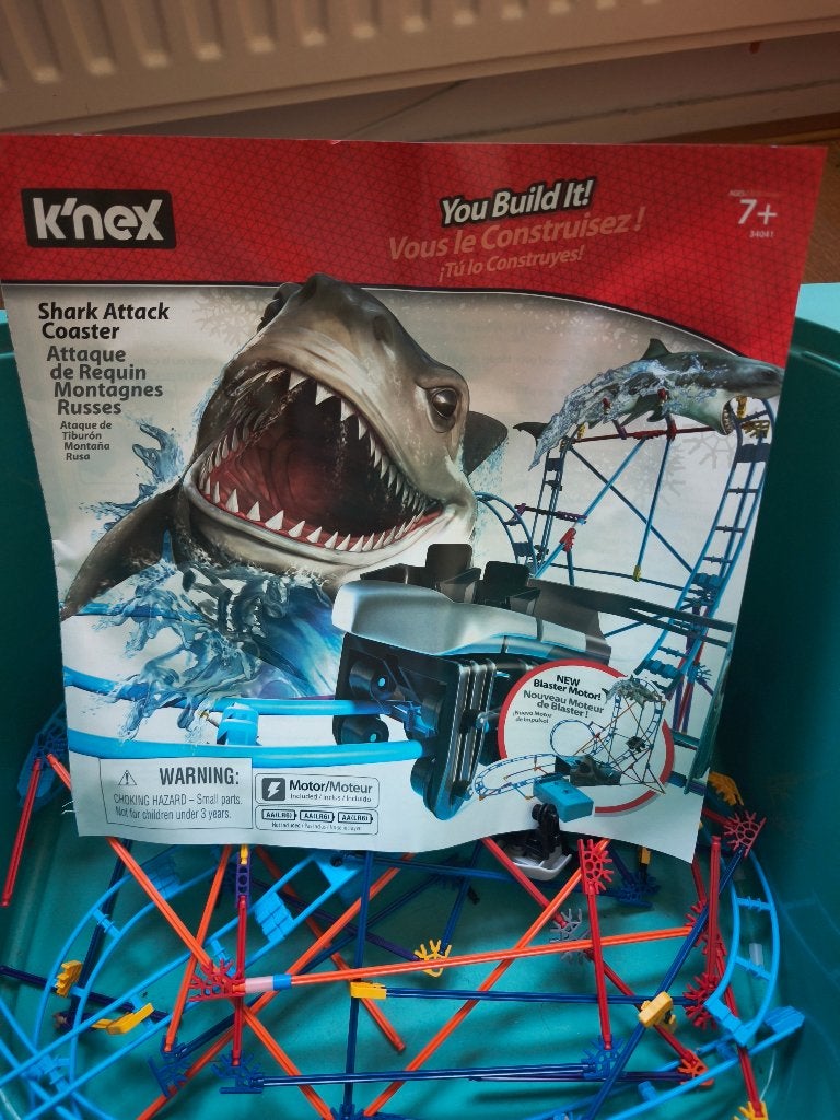 K'nex Shark Attack Coaster - Bouw je eigen achtbaan!, Ophalen, Zo goed als nieuw, K'nex