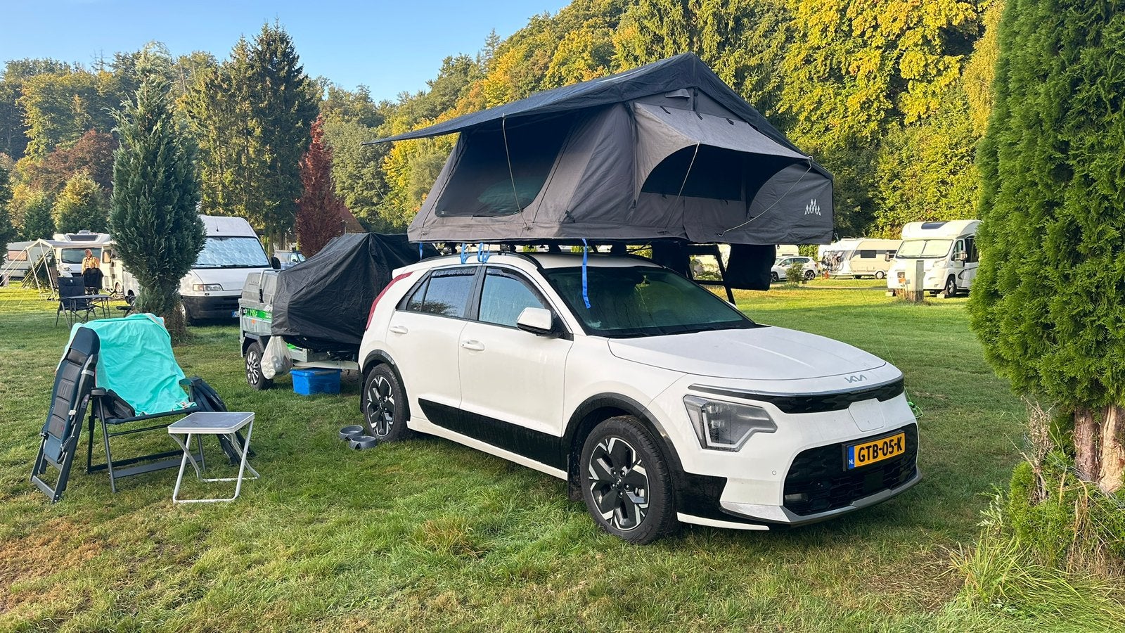 Te koop: Obelink Skyfold 190 daktent, Caravans en Kamperen, Tenten, Ophalen, Zo goed als nieuw, Tot en met 3