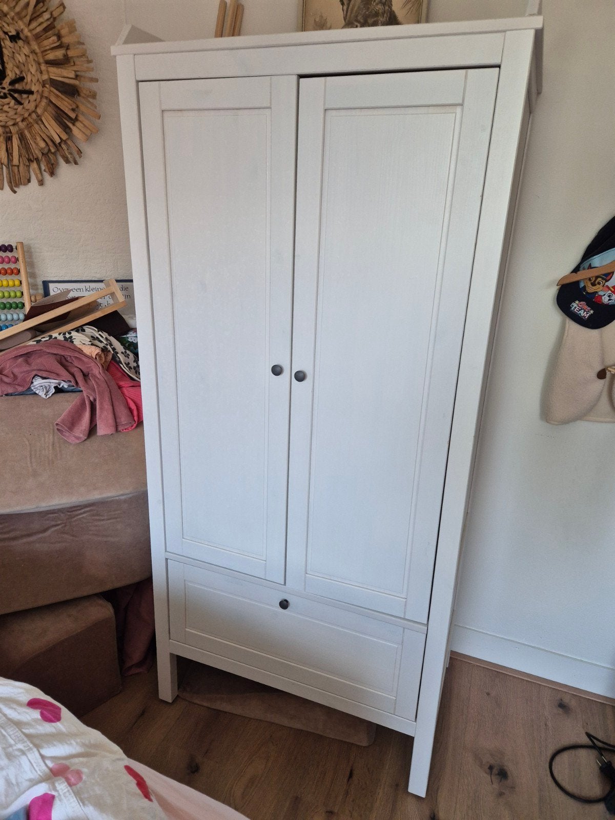 IKEA SUNDVIK Kledingkast wit 80x50x171 cm, Modern, Scandinavisch, 50 tot 100 cm, Zo goed als nieuw, 150 tot 200 cm