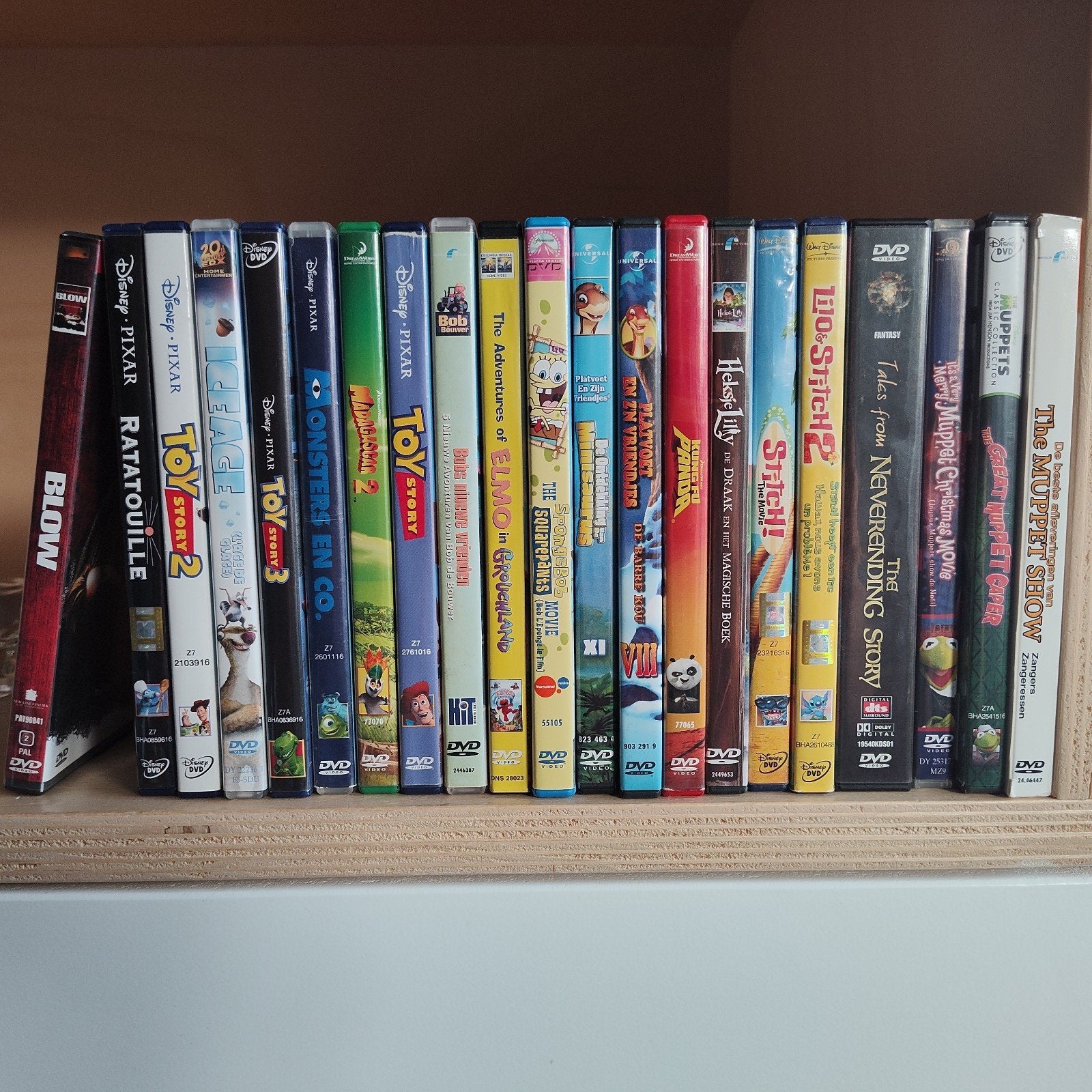 Grote collectie Disney/Pixar en andere kinderfilms op DVD, Gebruikt, Animatie, Alle leeftijden, Ophalen of Verzenden