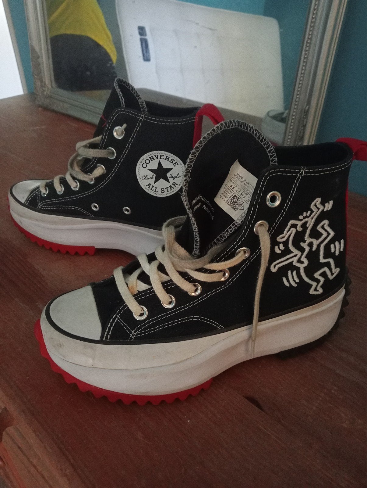 Converse run star hike hi, Ophalen of Verzenden, Zo goed als nieuw, Schoenen
