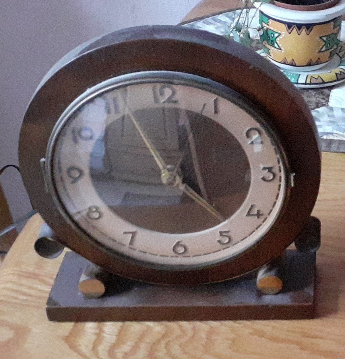 Antieke houten tafelklok, Antiek en Kunst, Antiek | Klokken, Ophalen
