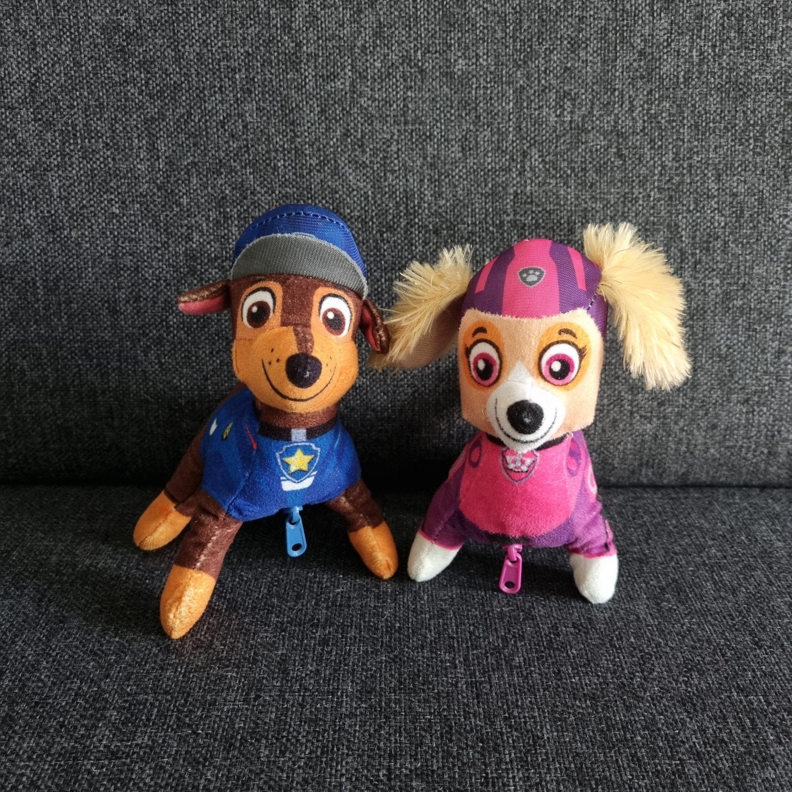 Paw patrol knuffel Chase en Skye, Ophalen of Verzenden, Zo goed als nieuw, Hond