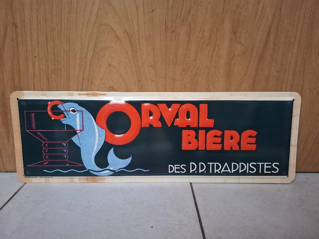Reclamebord Orval, Verzamelen, Biermerken, Ophalen of Verzenden, Nieuw, Reclamebord, Plaat of Schild, Overige merken