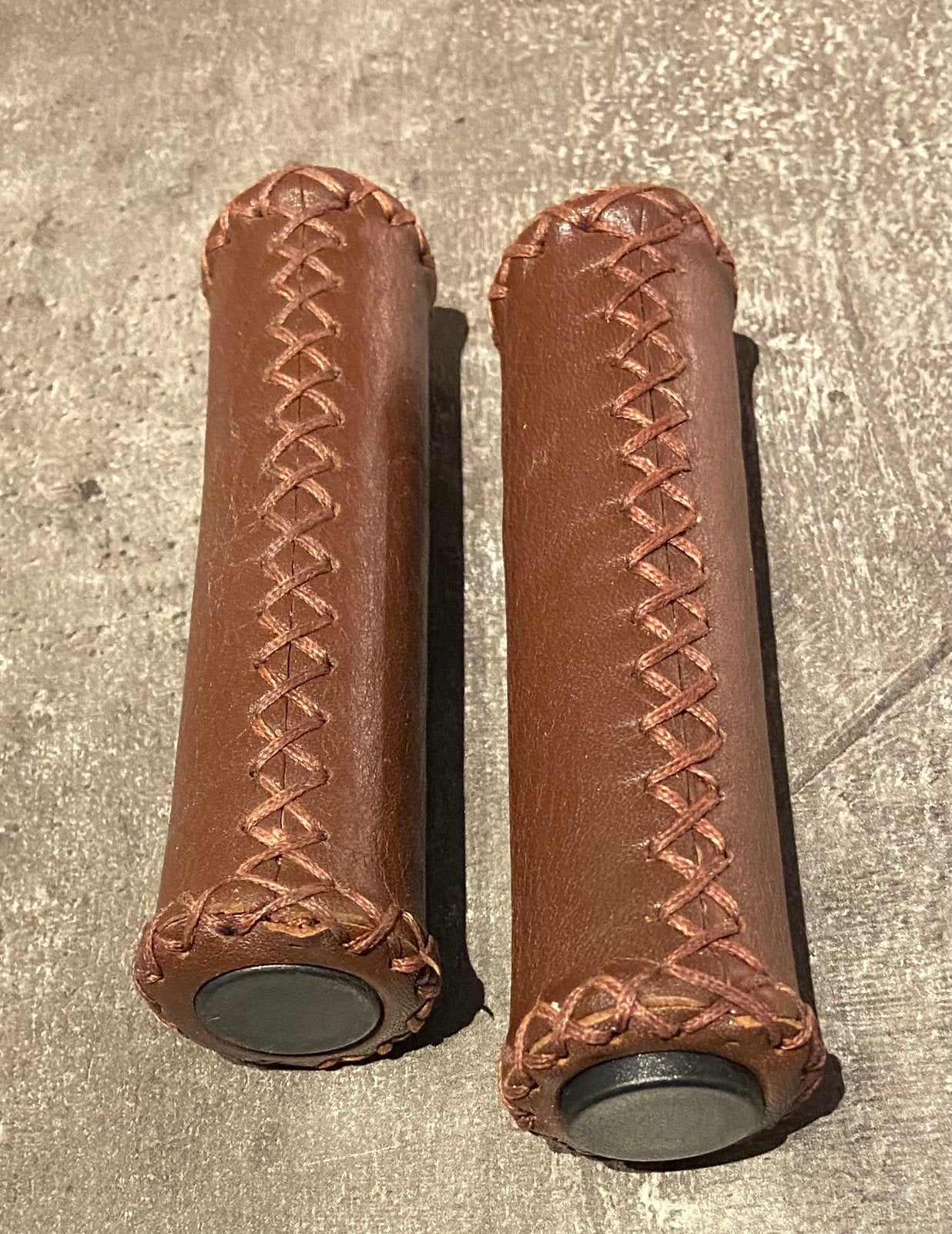 Leren hanvatten set van 2 st, bruin 128 mm NIEUW, Ophalen of Verzenden, Nieuw