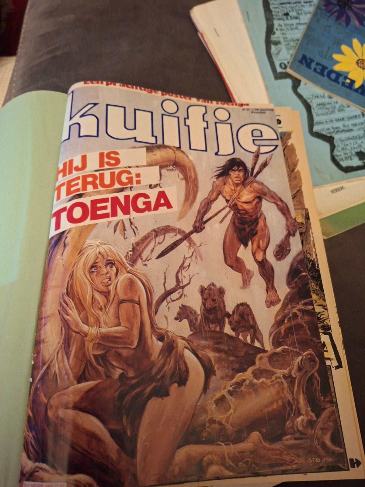Kuifje Tijdschrift - Hij is terug: Toenga (5-7-63), Boeken, Ophalen of Verzenden, Gelezen, Overige typen