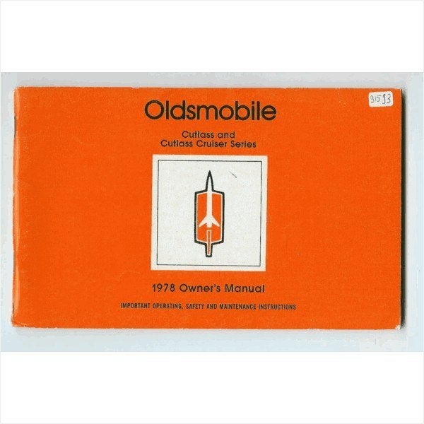 Oldsmobile Cutlass Cruiser Series Instructieboekje 1977 #1 E, Ophalen of Verzenden