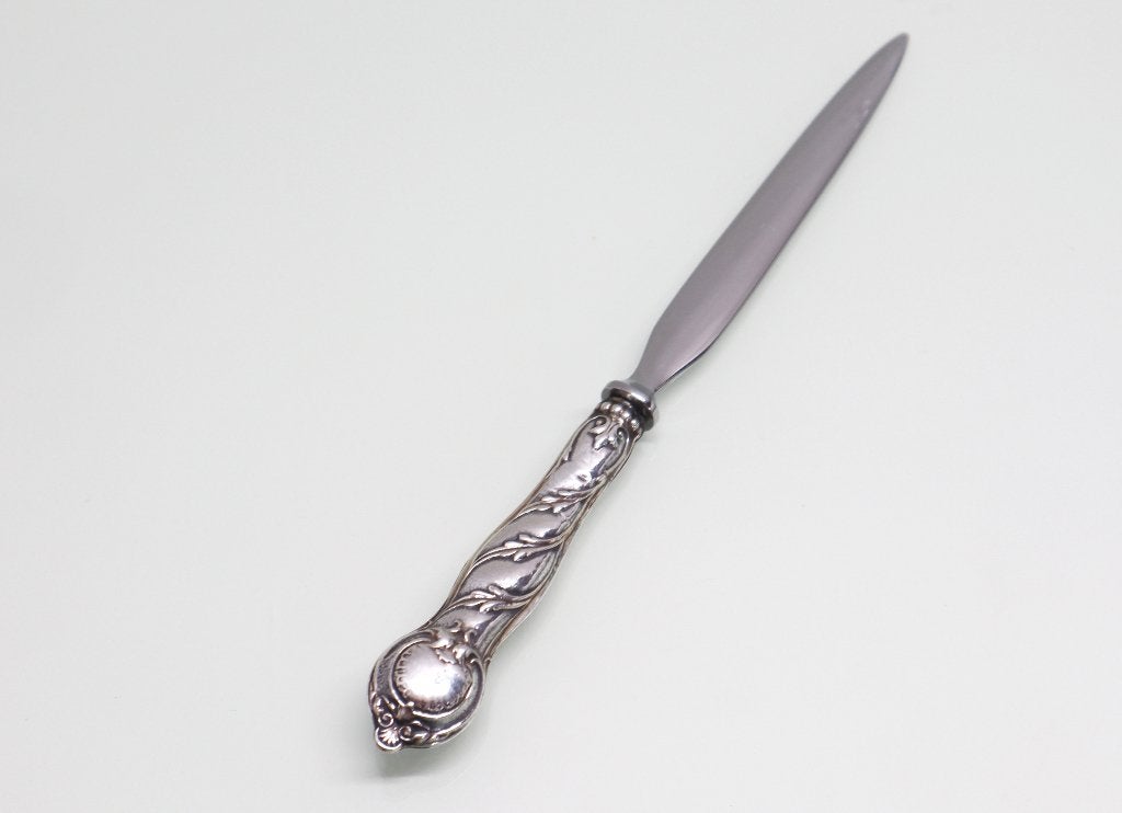 Antieke briefopener met zilveren handvat, Ophalen of Verzenden, Zilver
